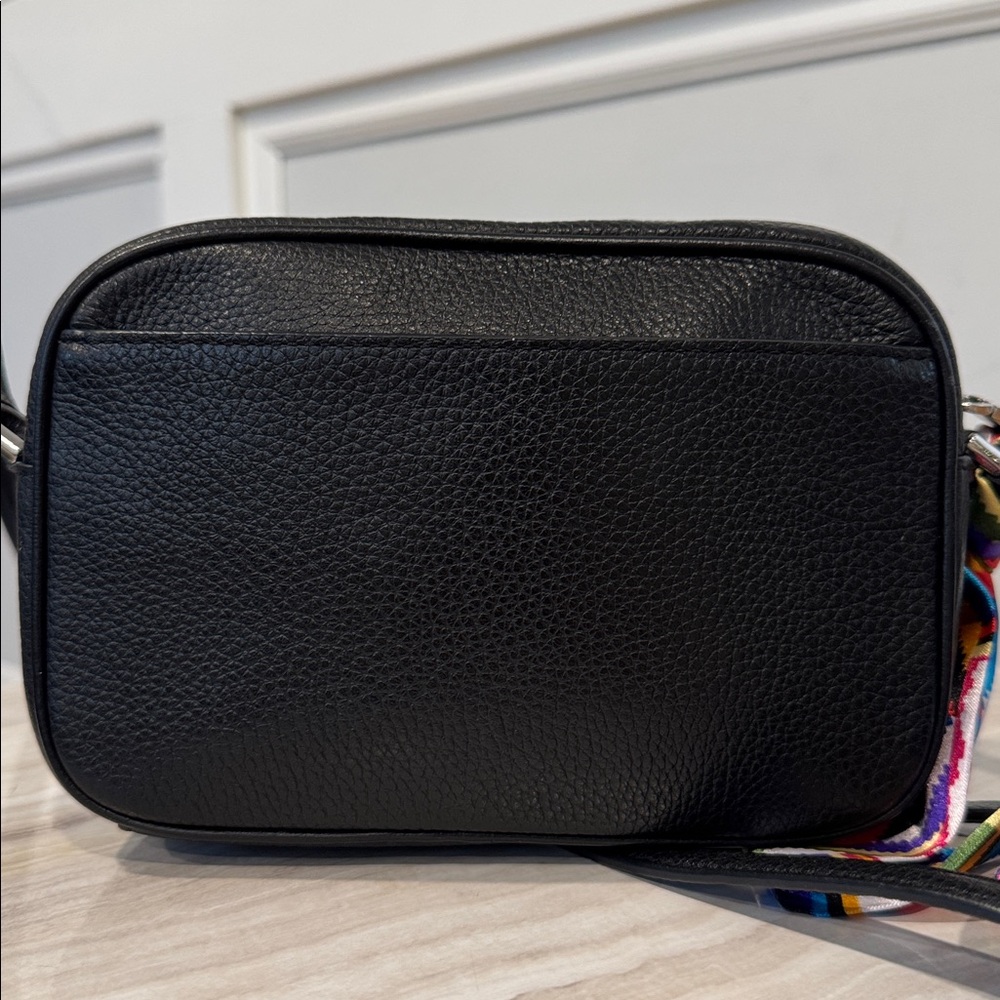 Kate Spade Bag Glitter On Mini Camera Black Pebbled Leather Crossbody - Picture 6 of 17